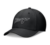 Baseball Cap NIKE "Nike Cap Chicago White Sox Nike Structured Swooshflex", Damen, Gr. M-L, schwarz (mehrfarbig), Elasthan, Kunstfaser, Caps (90681108-M) mehrfarbig