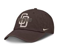 Baseball Cap NIKE "Nike Cap San Diego Padres Nike Statement OC", Jungen, Gr. M-L, braun (mehrfarbig), Baumwolle, Caps (72301316-M) mehrfarbig