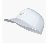 Baseball Cap NIKE SPORTSWEAR "U NK CLUB CAP U CB SWSH L", Damen, Gr. S (52/57), weiß (weiß, weiß), Obermaterial: 100% Polyester, Caps, klassisches 6-Panel-Design, mit vorgeformtem Schirm, mittelhohe K