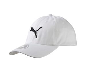Baseball Cap PUMA "ESS CAP", Herren, weiß (weiß, big cat), Twill, Baumwolle, unifarben, Caps, für Erwachsene, sportlicher Stil, aus Baumwolle (28061640-0) weiß, big cat
