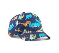 Baseball Cap PUMA "ESS NO1 LOGO AOP BB CAP JR", Mädchen, bunt (puma navy, sporty dino aop), Obermaterial: 100% Baumwolle, gemustert, Caps, gemustertes Design, aus Baumwolle, für Kinder und Jugendliche