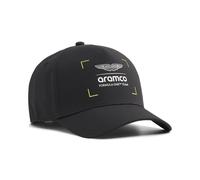 Baseball Cap PUMA "PUMA x ASTON MARTIN ARAMCO F1 TEAM Baseball-Cap Erwachsene", Damen, Gr. onesize, schwarz, Futter: 100% Polyester, unifarben, Caps (54670713-0) schwarz