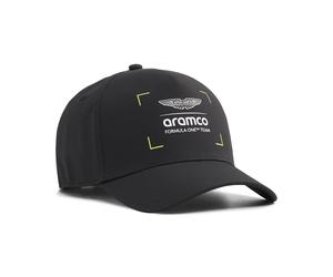 Baseball Cap PUMA "PUMA x ASTON MARTIN ARAMCO F1 TEAM Baseball-Cap Erwachsene", Damen, Gr. onesize, schwarz, Futter: 100% Polyester, unifarben, Caps (54670713-0) schwarz