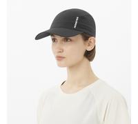Baseball Cap SALOMON "SHKout CAP U", Herren, schwarz (deep schwarz), Obermaterial: 100% Polyester, Caps, schnelltrocknend, atmungsaktiv, aus Polyester, mit Schnalle (44075308-0) deep schwarz