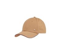 Baseball Cap TOMMY HILFIGER "TH CORPORATE COTTON 6 PANEL CAP", Herren, beige (safari canvas), Twill, Baumwolle, unifarben, Basic, Caps, mit dezentem Logo-Pin über dem Schild (11369738-0) safari canvas