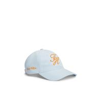 Baseball Cap TOMMY HILFIGER "TH SCRIPT SOFT 6 PANEL", keepsake blau, Web, Baumwolle, Caps Baseball Cap, mit Logo-Stickerei, Umfang 58 cm (87128807-0)