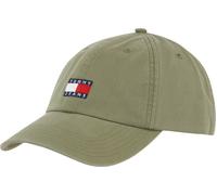 Baseball Cap TOMMY JEANS "TJM HERITAGE CAP", Herren, grün (aruba grün), Web, Baumwolle, unifarben, Caps, mit großer Logostickerei (41590525-0) aruba grün