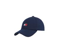 Baseball Cap TOMMY JEANS "TJM HERITAGE CORE CAP", Herren, blau (schwarz night navy), Web, Baumwolle, unifarben, Caps, Klemmverschluss, große Logostickerei (51147722-0) schwarz night navy