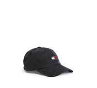 Baseball Cap TOMMY JEANS "TJM HERITAGE", Herren, schwarz (overdyed schwarz denim), Denim/Jeans, Baumwolle, Caps, aus Denim mit Logo (61188114-0) overdyed schwarz denim