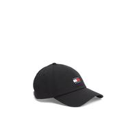 Baseball Cap TOMMY JEANS "TJW HERITAGE CORE 5 PANEL CAP", Herren, schwarz, Web, Baumwolle, Caps, Logoprägung, Klemmverschluss UNISEX (47948133-0) schwarz