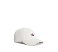 Baseball Cap TOMMY JEANS "TJW HERITAGE CORE 5 PANEL CAP", Damen, ivory, Web, Baumwolle, Caps, Logoprägung, Klemmverschluss UNISEX (78627759-0) ivory