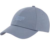 Baseball Cap TOMMY JEANS "TJW TJ SCRIPT CAP", Damen, blau (blau moment), Web, Baumwolle, unifarben, Caps, Mit festem Schirm (34743212-0) blau moment