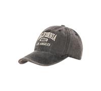 Baseball Cap ZWILLINGSHERZ "California", Herren, schwarz, Obermaterial: 100% Baumwolle, Caps, Vintage Look, Statement Stickerei (40126801-0) schwarz