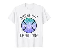 Baseball Girl Mermaid Vibes Team Matching T-Shirt