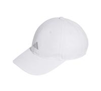 adidas Unisex Running Essential Climacool 6 Panel Baseball Hat, White/Reflective Silver, S-M
