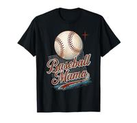 Baseball Mama Retro Vintage Sport Grafik T-Shirt
