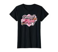 Baseball Nana, rosafarbenes Strassmuster, Sportdesign T-Shirt
