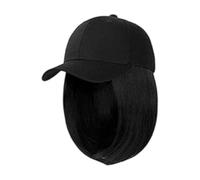 Baseball Sun Hat, Adjustable Sport Cap, Washable Hair Cap, Outdoor Travel Wear, Women's Baseball Hats Adjustable Washable Women Hat With Hair for Daily Wear Sports Outdoor Activities 11.02x5.91 inches