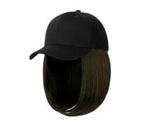 Baseball Sun Hat, Adjustable Sport Cap, Washable Hair Cap, Outdoor Travel Wear, Women's Baseball Hats Adjustable Washable Women Hat With Hair for Daily Wear Sports Outdoor Activities 11.02x5.91 inches