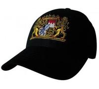 Baseballcap mit Einstickung - Wappen Löwen Bayern - versch. Farben 68082 Farbe schwarz