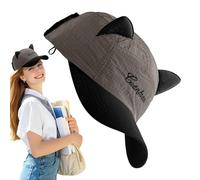 Baseballkappe - Atmungsaktives Polyester, innovative hintere Sonnenbrille, Sonnenhut mit Sonnenblende, schnell trocknendes leichtes Finish | Kopfbedeckung für Frauen