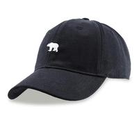 Baseballkappe für Damen und Herren, Eisbär-Stickerei, unstrukturiert, Weich, Vintage 100% Baumwolle Doppellagiges Stoff-Design verstellbar (DE/NL/SE/PL, Alphanumerisch, M, 4XL, Black)