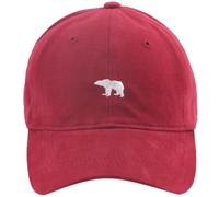 Baseballkappe für Damen und Herren, Eisbär-Stickerei, unstrukturiert, Weich, Vintage 100% Baumwolle Doppellagiges Stoff-Design verstellbar (DE/NL/SE/PL, Alphanumerisch, M, 4XL, Wine red)