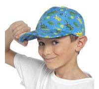 Baseballkappe für Kinder, Unisex, für Jungen und Mädchen, verstellbar, Einheitsgröße, Sommer-Schirmmütze, Blaues Krokodil, Einheitsgröße