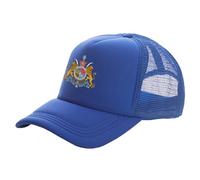 Baseballkappe Für Männer Und Frauen - Iranische Kaiserflagge, Unisex-Baseballmütze, Verstellbar, Atmungsaktives Netznetz, Sommer-Sonnenblende, Trucker-Kappe, Outdoor-Sportmütze, Blau, Einheitsg