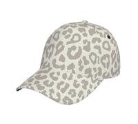 Baseballkappe mit braunem Leopardenmuster, modische gebogene Krempe, trendige Baseballkappe, lässig, verstellbar, Herren- und Damenmützen, Braunes Leopardenmuster, One size