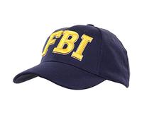 Baseballkappe, verstellbar, bestickt, FBI, blau, Einheitsgröße