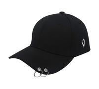 Basecap, Baseball M¨¹TZE mit Ring, Damen, Herren, Jungen, M?dchen, Schwarz f¡§1r Sport und Outdoor
