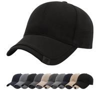 Basecap Herren Winter Wintermütze Unisex Baseballmütze Wintercap Herrencap Herbst/Winter Weichem Winter Basecap Großen Kopf Fleece Running Cap Warme Wolle Kappe