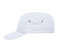 James & Nicholson Military Cap MB095, weiß, Einheitsgröße (Anstoßkappe & Schutzmütze)