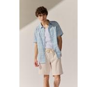 BASEFIELD - He.-Freizeithemd 1/2 Arm blue wave - Gr. - L