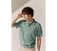 BASEFIELD - NOS Polo Strick Shirt 1/2 Arm pale sage - Gr. - XXL
