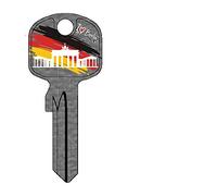 BASI I Love Berlin Schlüssel Verschiedene Motive Plus Rema Schlüsselschild zur Personalisierung (Schlüsseltyp: U-15D, Brandenburger Tor)