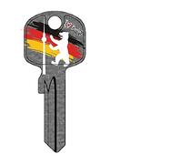 BASI I Love Berlin Schlüssel Verschiedene Motive Plus Rema Schlüsselschild zur Personalisierung (Schlüsseltyp: U-15D, Berliner Bär)