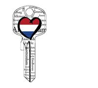 BASI National Schlüssel Verschiedene Motive Plus Rema Schlüsselschild zur Personalisierung (Schlüsseltyp: U-15D, Niederlande)
