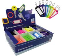 Basi Schlüsselanhänger (Leuchtfarben mit S-Haken, 200 Stk.)