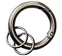 Basi Schlüsselring 0006-0155 4026434178838 Grau (matt), Schwarz 10 St.