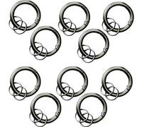 Basi Schlüsselring 0006-0156 4026434178845 Grau (matt), Schwarz 10St.