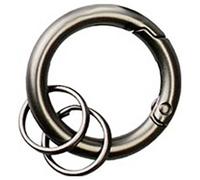 Basi Schlüsselring 0006-0157 4026434178852 Grau (matt), Schwarz 10St.