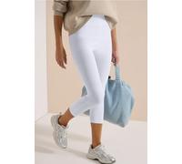 CECIL Damen B378979 Basic Leggings, White, XXL