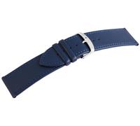 Basic 8000053-260 Echtleder Armband dunkelblau Dornschließe glatt flach Größe 26 mm