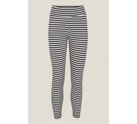 Basic Apparel Breiter Bund / Ripp Leggings - Ludmilla Tights - aus Bio-Baumwolle schwarz-weiß L