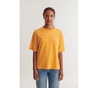 Basic Apparel Gestreiftes T-Shirt RAJA aus Bio-Baumwolle gelb-gestreift-abricot-whisper-white M