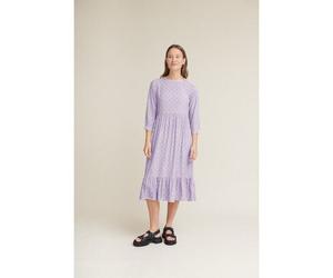 Basic Apparel Kleid NELLA mit feinem Muster lila (purple heater/boulder) S