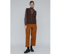 Basic Apparel Pullunder geknöpft - Lise Vest - aus recycelter Wolle Braun (Brown melange) XS