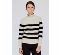 Basic Apparel Rollkragenpullover SWEETY aus Bio-Baumwolle gestreift(schwarz-natur) XL